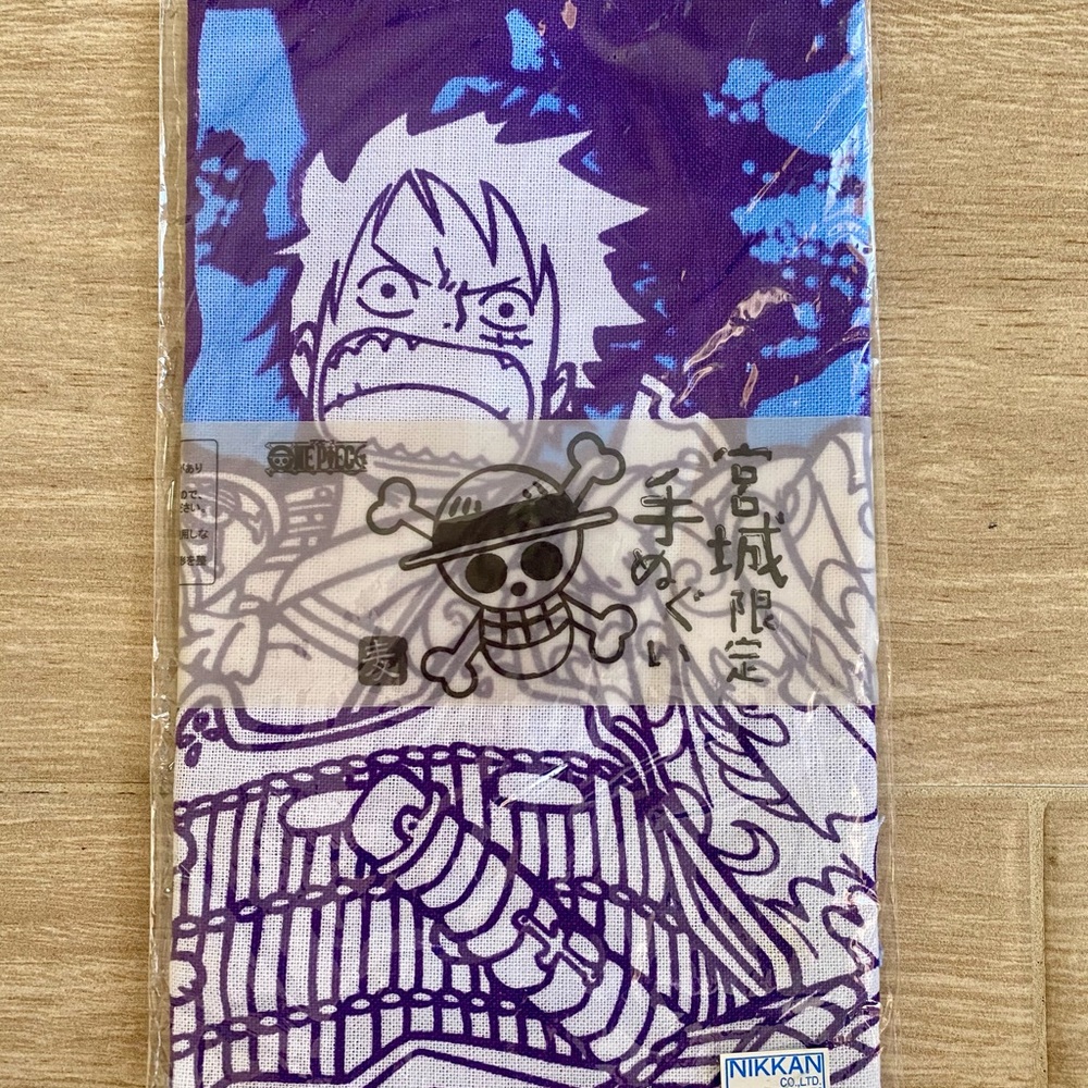 Limited Edition Samurai Luffy Tenugui from Miyagi,Japan. ONE PIECE Collectible